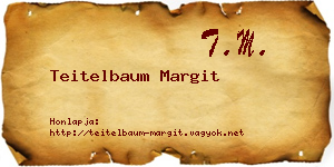 Teitelbaum Margit névjegykártya